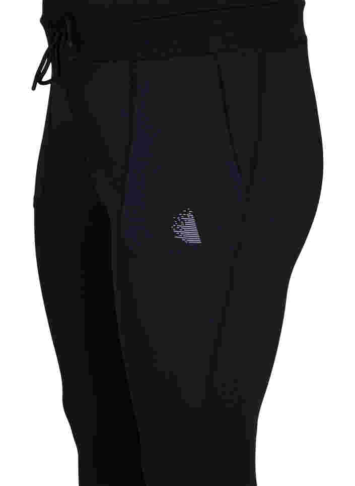 7/8 panty met zakken en verstelbaar trekkoord, Black, Packshot image number 2