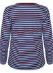 Gestreepte blouse met lange mouwen, Blauw, Packshot image number 1