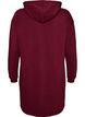 Lang vest met capuchon en ritssluiting, Rood, Packshot image number 1