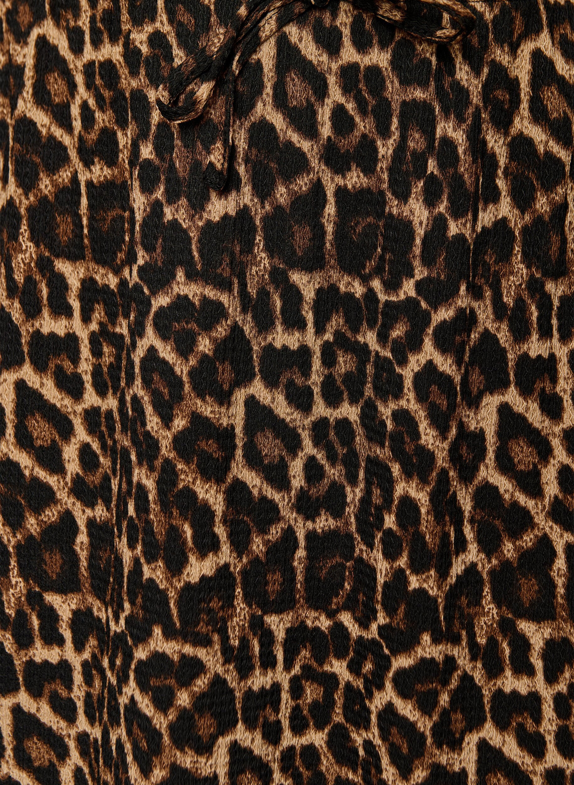 Zizzi Lange rok met strikceintuur en rucheszoom, Zwart, Packshot image number 2