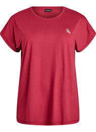 Effen gekleurd trainingsshirt, Rood