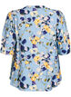 Blouse met patroon en 1/2 mouwen, Blauw, Packshot image number 1