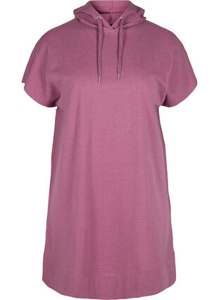 Lang sweatshirt met korte mouwen, Grape Nectar Melange, Packshot image number 0