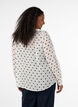 Viscose blouse met een ruchekraag, Wit, Model image number 2