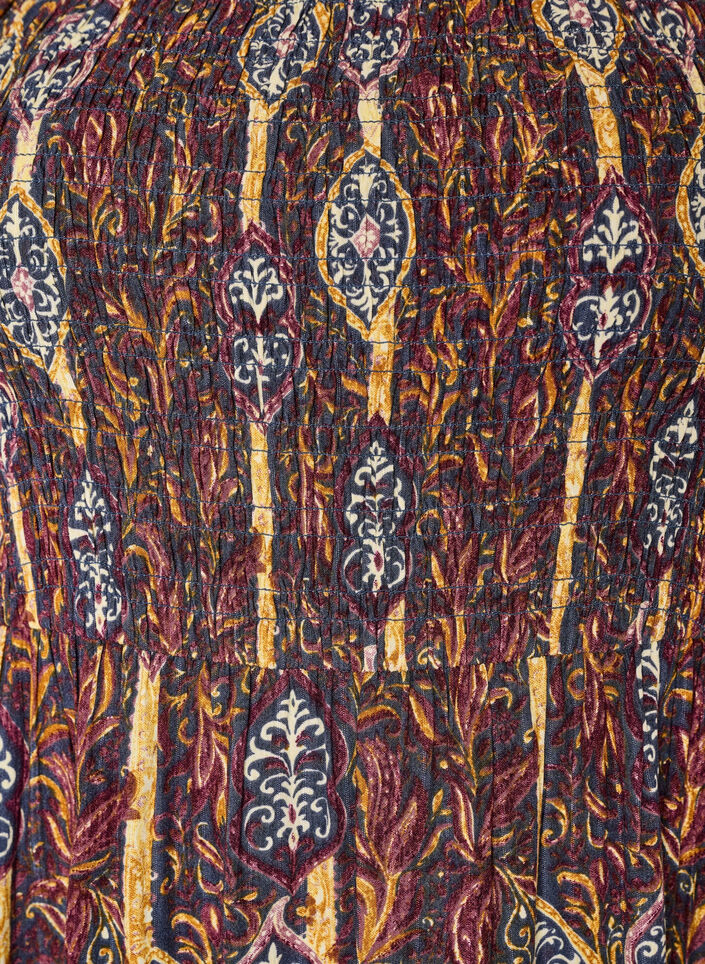Zomerjurk in viscose met paisley print, Paars, Packshot image number 2