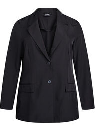 FLASH - Blazer met zakken en splitjes, Zwart