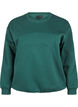 Sweatshirt met badstof tekst, Groen, Packshot image number 0
