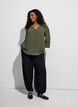 Blouse met 3/4 mouwen, Groen, Model image number 1