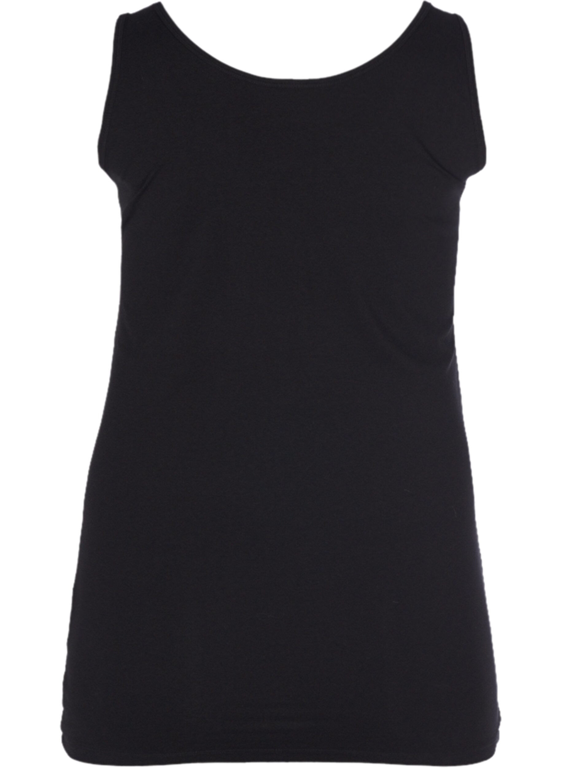 Zizzi Basic top, Zwart, Packshot image number 1