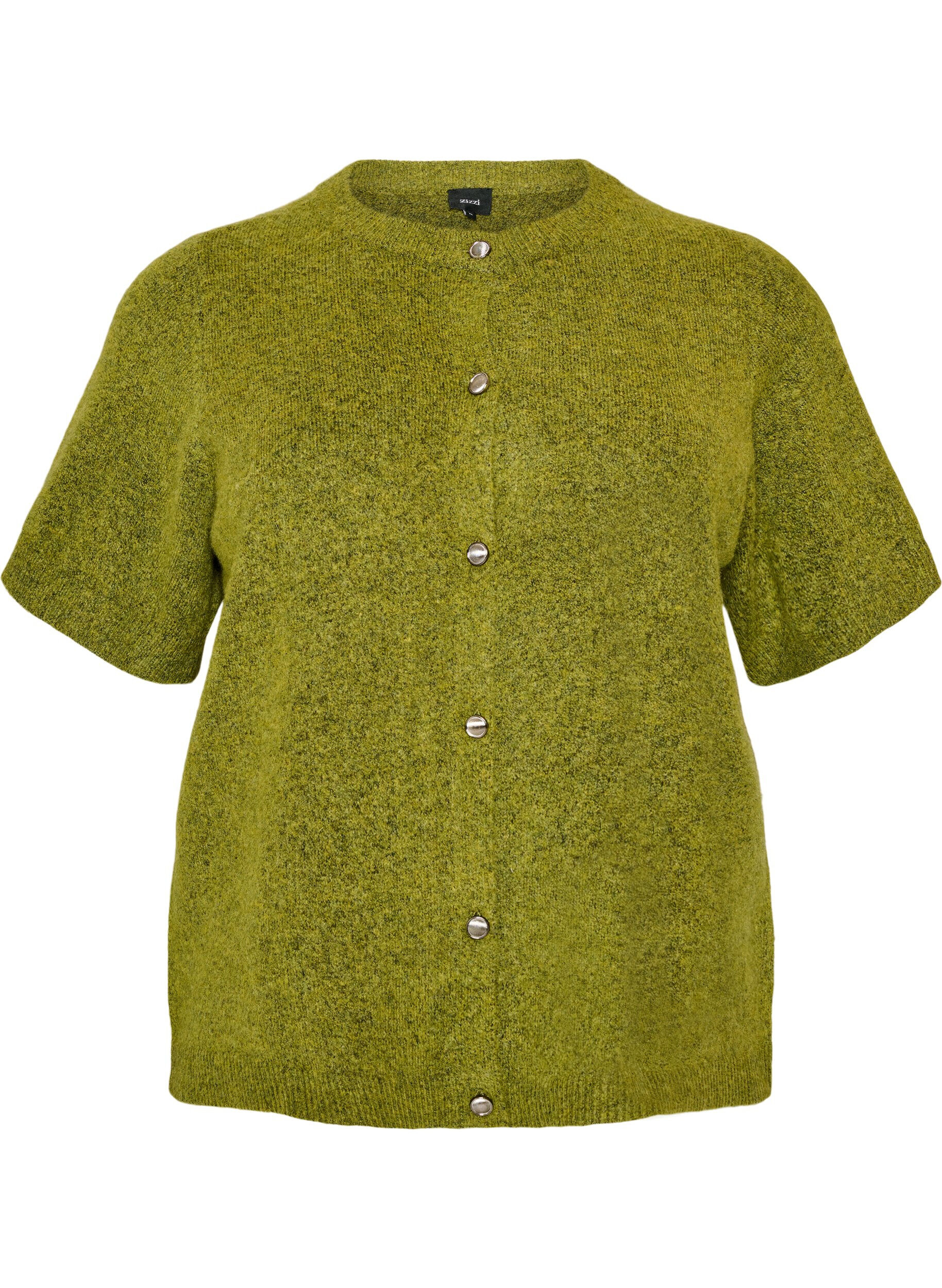 Gebreid vest met korte mouwen