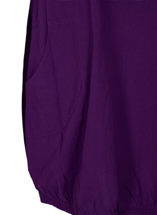 Katoenen jurk met korte mouwen, Violet Indigo, Packshot image number 3