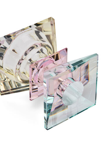 Kristallen kandelaar, Lysegul/Mint Comb, Packshot image number 2