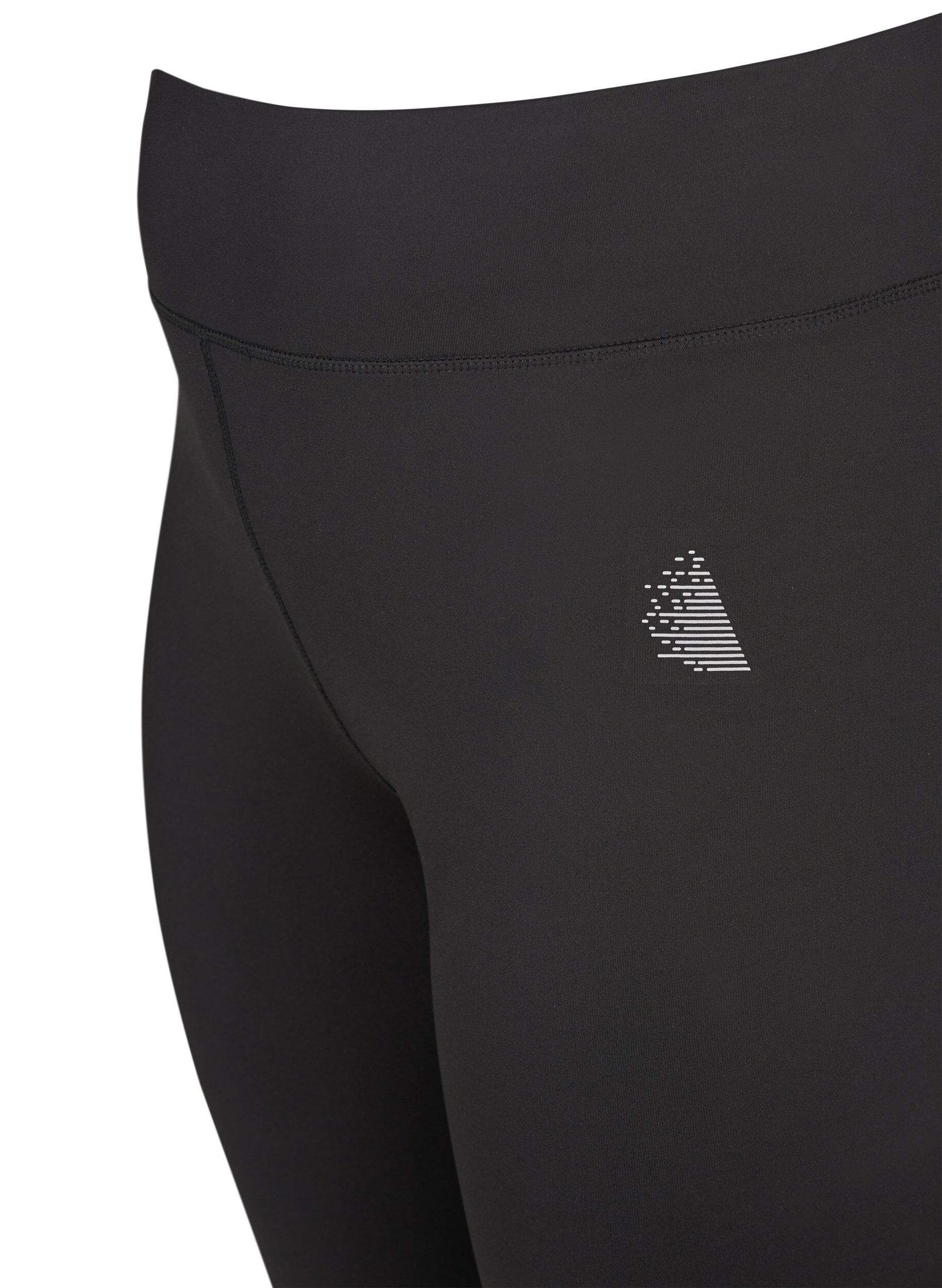 Zizzi Gecropte basic workout leggings, Zwart, Packshot image number 2
