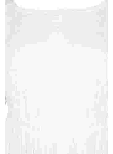 Maxi-jurk met rugdecolleté en korte mouwen, Bright White, Packshot image number 2
