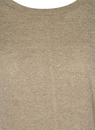 Effen blouse met lange mouwen, Caramel Cream, Packshot image number 2