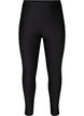 Glimmende legging met achterzakken 7/8 lengte, Black, Packshot image number 0