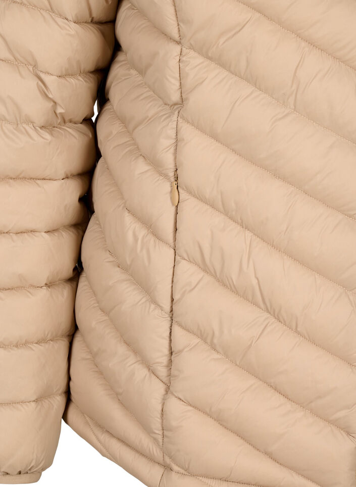 Lichtgewicht jas met zakken, Bruin, Packshot image number 3