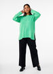 Gebreide blouse met ronde hals, Light G. Green Mel., Model image number 2