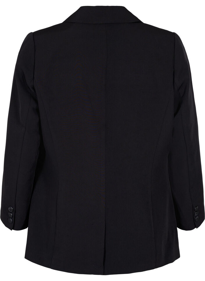 Blazer met een enkele knoopsluiting, Black, Packshot image number 1
