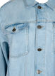 Loszittend denim jack met slijtagedetails, Light blue denim, Packshot image number 2