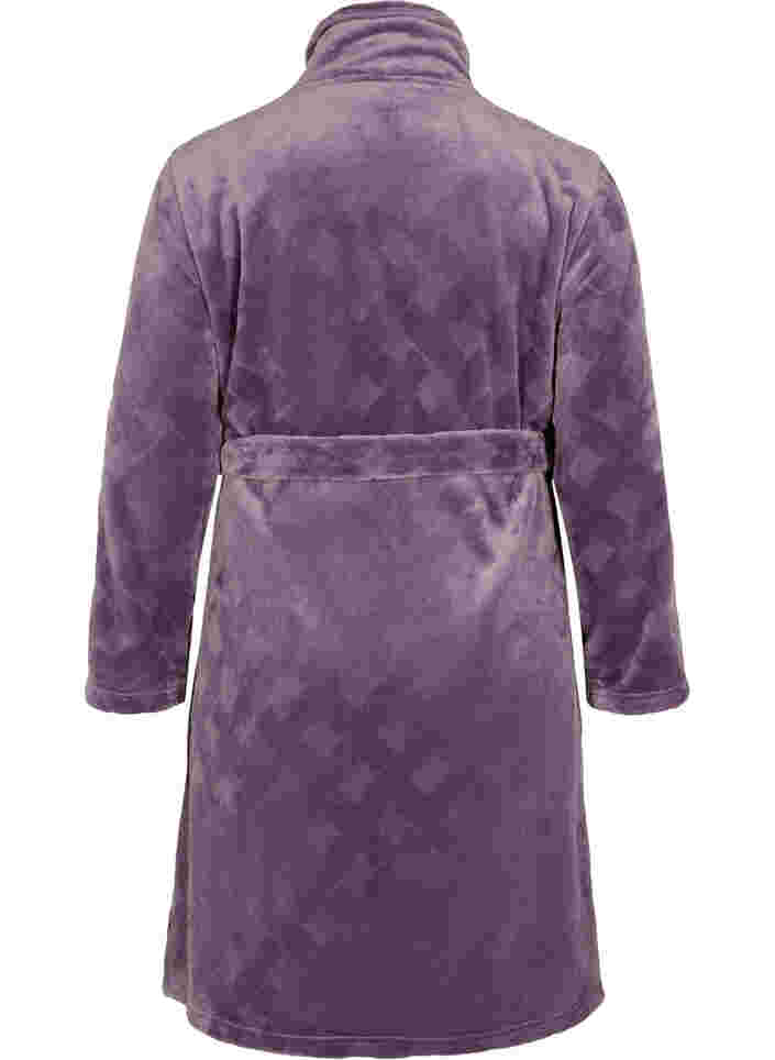 Badjas met rits en zakken, Vintage Violet, Packshot image number 1