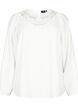 Blouse van viscose met gehaakt detail, Bright White, Packshot image number 0