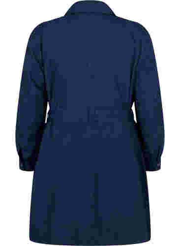 Trenchcoat met riem en zakken, Navy Blazer, Packshot image number 1