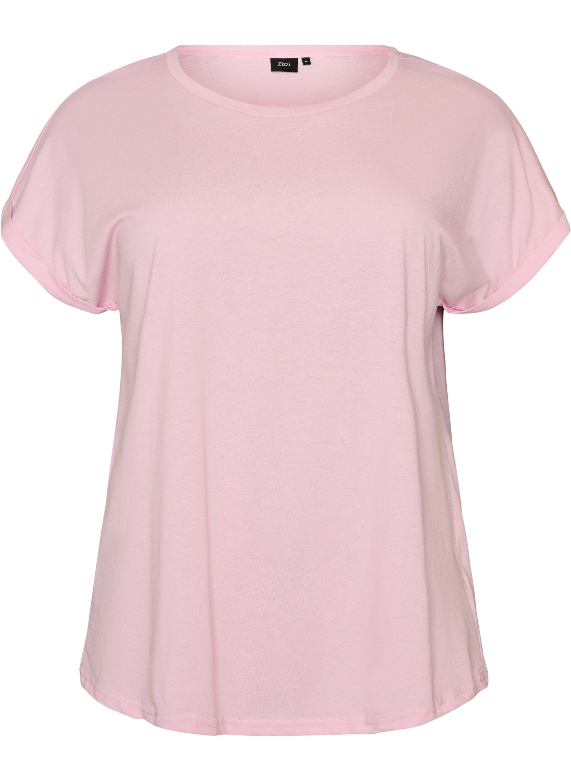T-shirt met korte mouwen van katoenmix