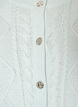 Kabelgebreide cardigan met decoratieve knopen, Blauw, Packshot image number 2