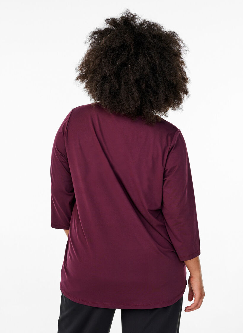 Training blouse met 3/4 mouwen, Rood, Model image number 2