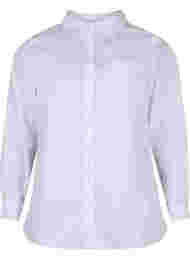 Overhemd van katoenmix, Bright White