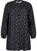 Tunic met lange mouwen en bloemenprint, Zwart, Packshot image number 0