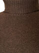 Losse gebreide trui met coltrui, Bruin, Packshot image number 2