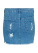 Strakke denimrok met split, Blue denim, Packshot image number 1