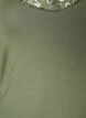 Viscose top met kanten rand, Groen, Packshot image number 2