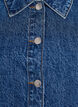 Denimjas met korte mouwen en knoopsluiting, Blauw, Packshot image number 2