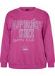 Sweatshirt met tekst print, Paars, Packshot image number 0