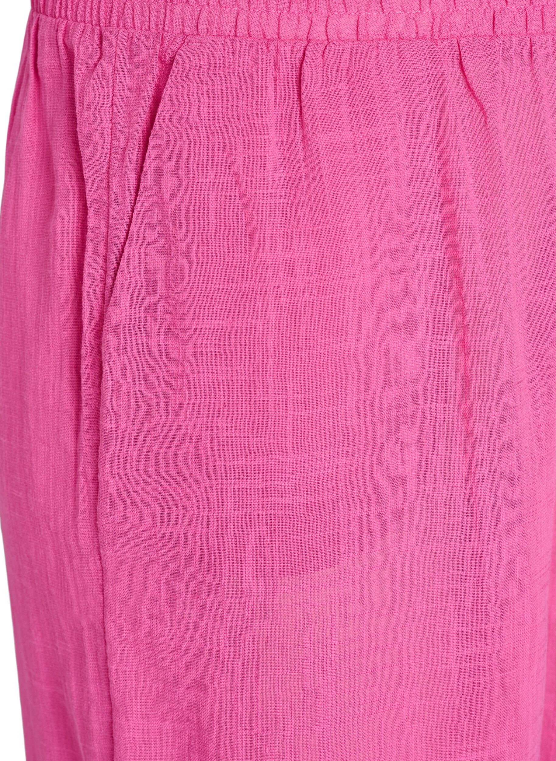 Zizzi FLASH - Broek met rechte pijpen en een hoge taille, Roze, Packshot image number 2