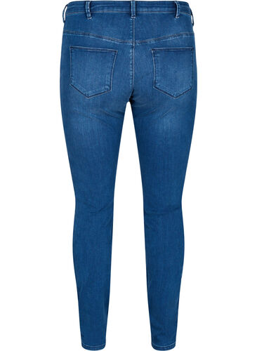 Dual core Amy jeans met hoge taille, Blue denim, Packshot image number 1