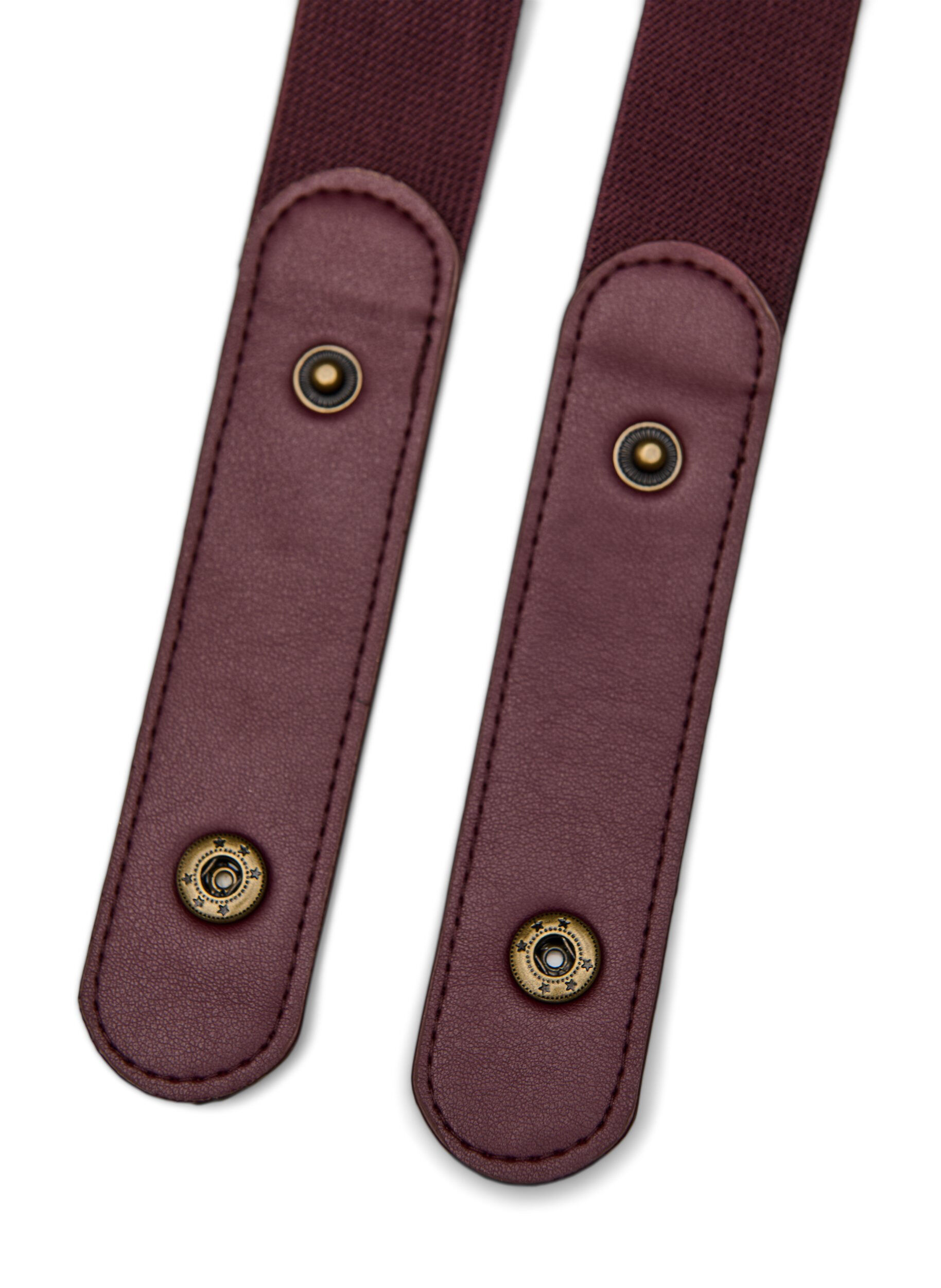 Zizzi Elastische riem, Donker Bordeaux, Packshot image number 2