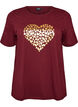 T-shirt met motief, Rood, Packshot image number 0