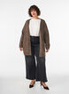 Lang vest met zakken, Bruin, Model image number 1
