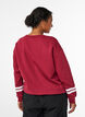 Sweatshirt met statementdetail, Rood, Model image number 2