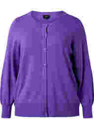 Geribd vest met knoopsluiting, Purple Opulence
