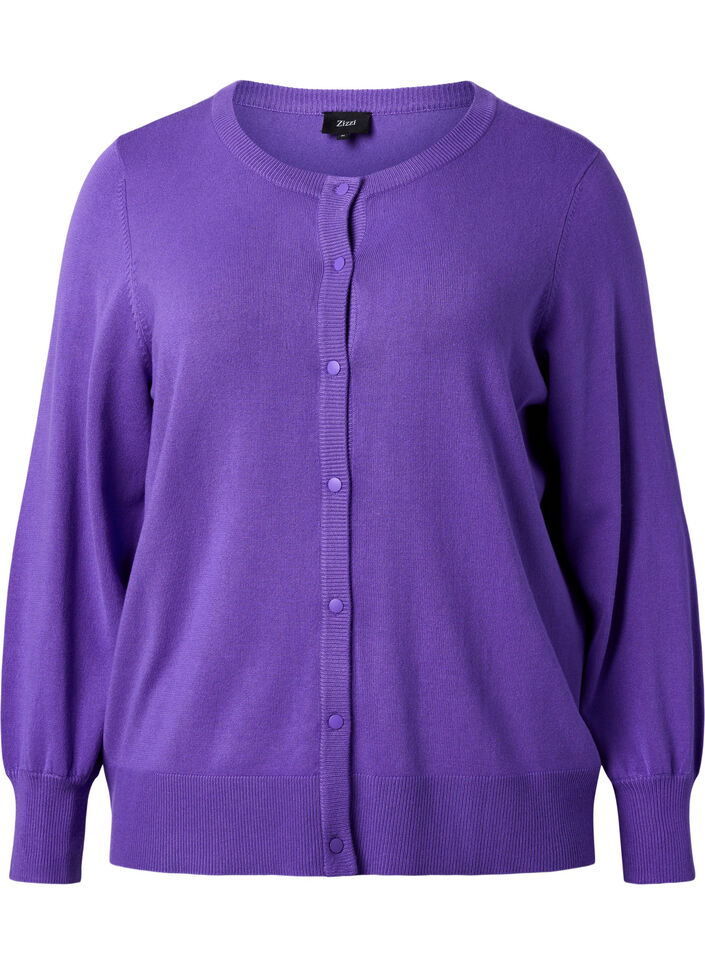 Geribd vest met knoopsluiting, Purple Opulence, Packshot image number 0