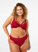 Kantstring met een normale taille, Rood, Model image number 0