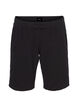 Losse katoenen short met zakken, Zwart, Packshot image number 0