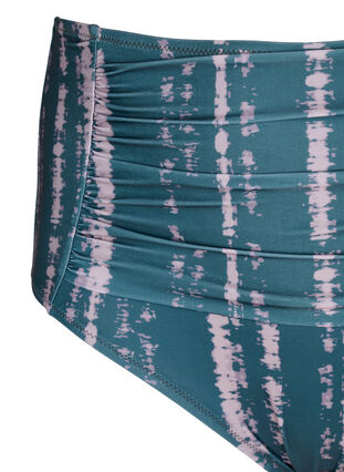 Bikinibroekje met extra hoge taille en print, Tie Dye AOP, Packshot image number 2