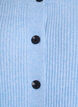 Vest van ribtricot met knopen, Blauw, Packshot image number 2