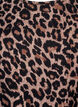 Luipaardprint blouse met lange mouwen, Bruin, Packshot image number 2